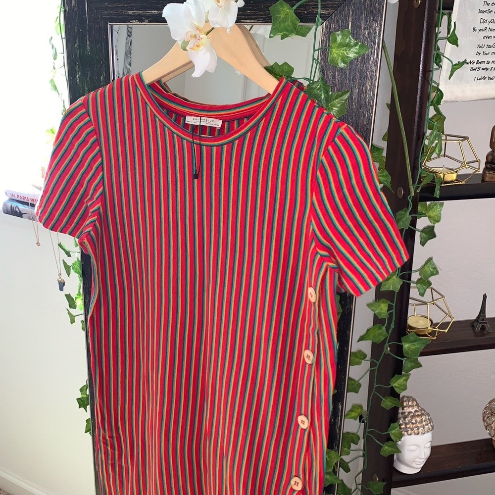 ZARA Midi Dress w Buttons
